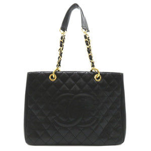 Chanel GST Tote Bag Caviar Skin Black